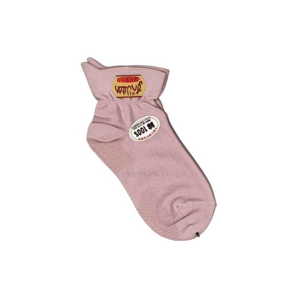 [U0522] 片手ではける靴下　すべり止め付き　婦人用/501S　ピンク