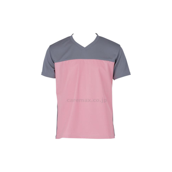 [S0885] 入浴介護Tシャツ/403340　M　ピンク