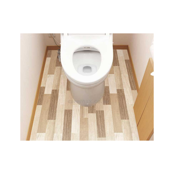[T1177] 防水トイレ模様替えシート　トイレ全面用/KSBKT-04　スクラップウッドブラウン